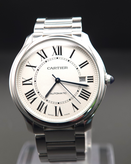 No Reserve - 2022 Cartier Ronde De Cartier Must 40MM Silver Dial Steel Bracelet (WSRN0035)