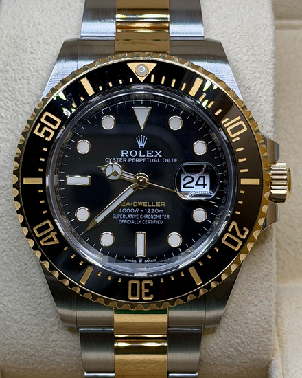 2020 Rolex Sea-Dweller 43MM Black Dial Two-Tone Oyster Bracelet (126603)