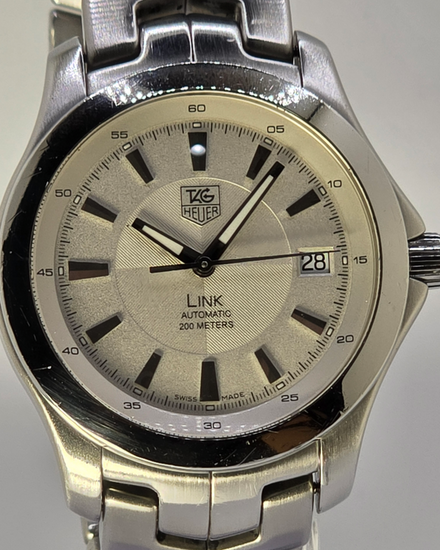 Tag Heuer Link 40MM Silver Dial Steel Bracelet (WJF211G.BA0570)