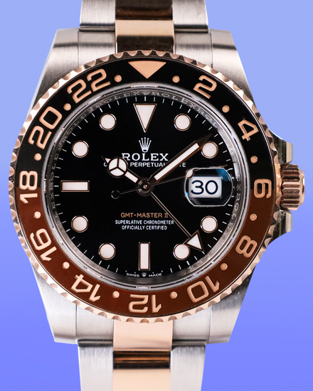 2024 Rolex GMT-Master II "Rootbeer" 40MM Black Dial Two-Tone Oyster Bracelet (126711CHNR)