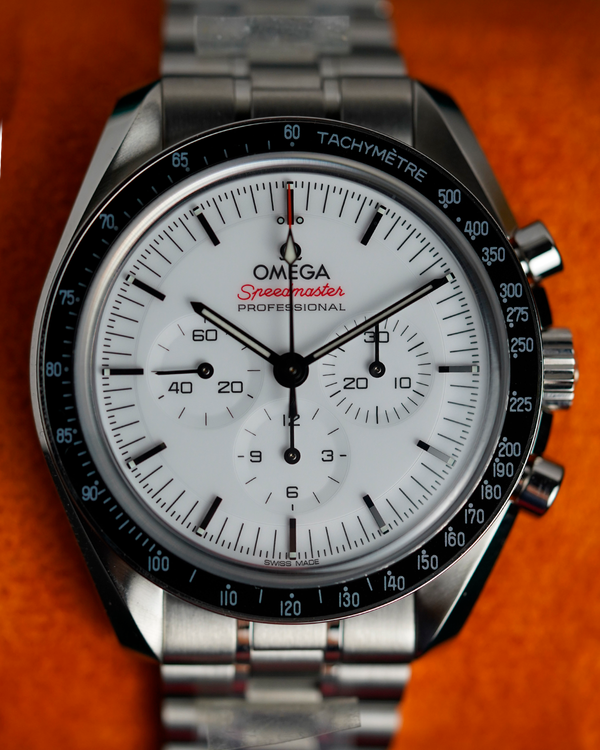 No Reserve - 2026 Omega Speedmaster Professional Moonwatch 42MM White Dial Steel Bracelet(310.30.42.50.04.001)