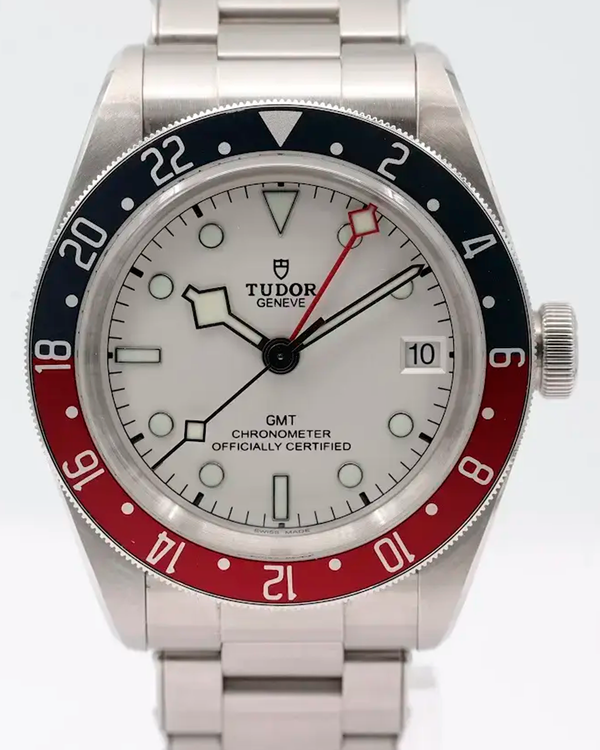 No Reserve - 2023 Tudor Black Bay GMT "Pepsi" 41MM White Dial Steel Bracelet (79830RB)