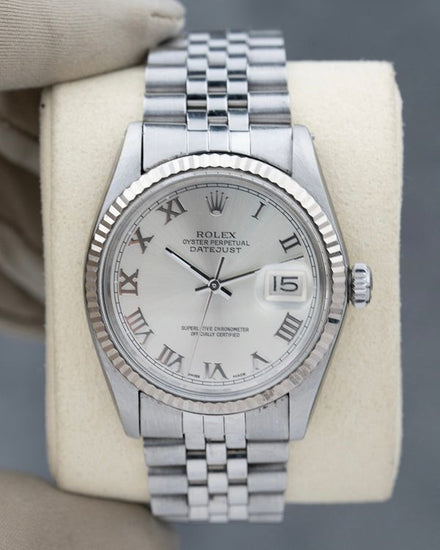No Reserve - 1977 Rolex Datejust 36MM Silver Dial Jubilee Bracelet (16014)