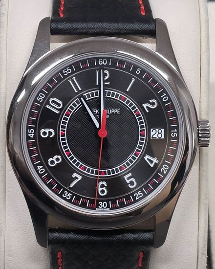 2024 Patek Philippe Calatrava 40MM Carbon Fiber Dial Textile Strap (6007G-010)
