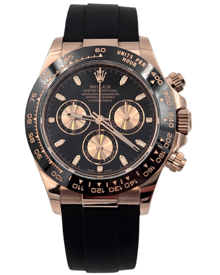 2022 Rolex Cosmograph Daytona 40MM Black Dial Oysterflex Strap (116515LN)