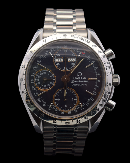 Omega Speedmaster Day-Date 39MM Blue Dial Steel Bracelet (3521.80.00)