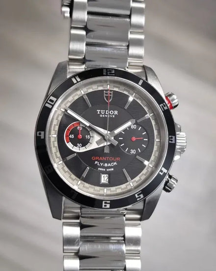 2016 Tudor Grantour Chrono Fly-Back 42MM Black Dial Steel Bracelet (20550N)