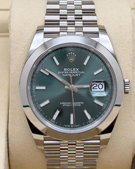 2026 Rolex Datejust 41MM Mint Green Dial Jubilee Bracelet (126300)