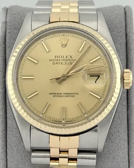 1979 Rolex Datejust 36MM Champagne Dial Two-Tone Jubilee Bracelet (1601)