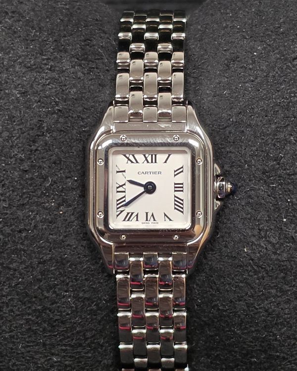 2025 Cartier Panthère De Cartier Mini 25MM Quartz White Dial Steel Bracelet (WSPN0012)