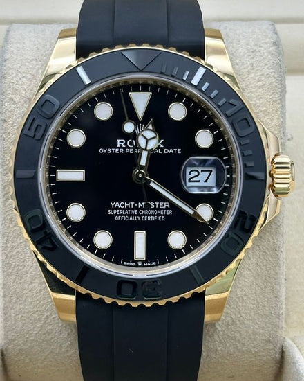 2022 Rolex Yacht-Master 42MM Black Dial Oysterflex Strap (226658)