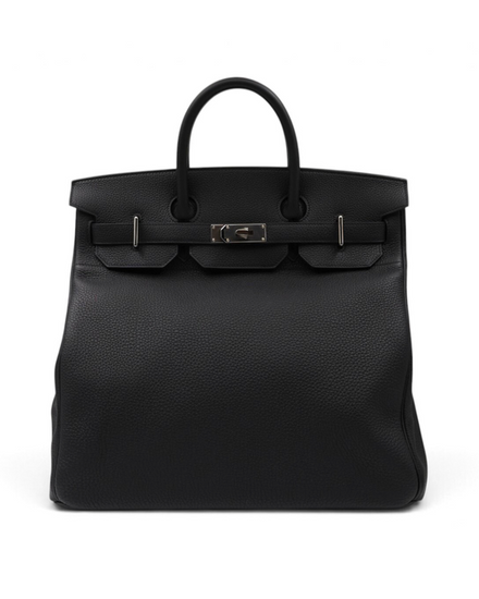2022 Hermès Birkin HAC Noir 40CM Leather Bag Palladium Hardware (Birkin)