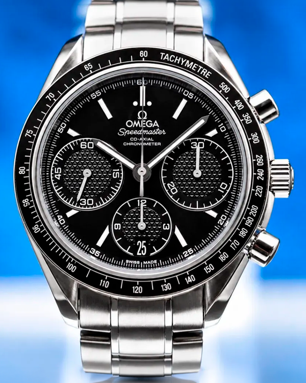 No Reserve - 2025 Omega Speedmaster Racing 40MM Black Dial Steel Bracelet (326.30.40.50.01.001)