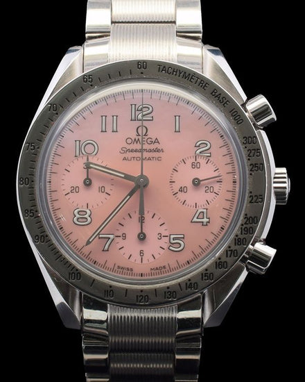 2005 Omega Speedmaster 39MM Pink Dial Steel Bracelet (3502.78)