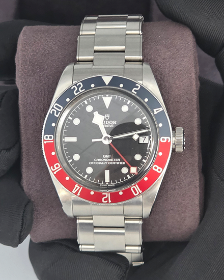 No Reserve - 2022 Tudor Black Bay GMT "Pepsi" 41MM Black Dial Steel Bracelet (79830RB)