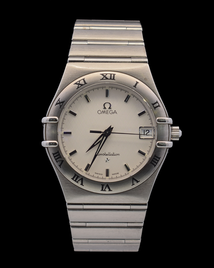 1999 Omega Constellation 33.5MM Quartz Silver Dial Steel Bracelet (1512.30.00)