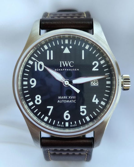 2020 IWC Schaffhausen Pilot Mark XVIII "Le Petit Prince" 40MM Blue Dial Leather Strap (IW327010)