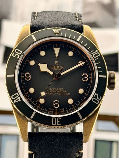 No Reserve - 2019 Tudor Black Bay Bronze 43MM Grey Dial Leather Strap (79250BA)