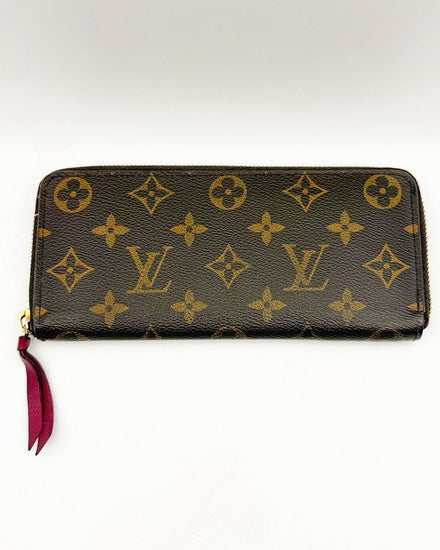 Louis Vuitton Zippy Brown Wallet Monogram Canvas Pink Interior Cardholder Gold-Tone Hardware (Wallet)