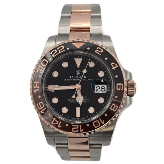 2026 Rolex GMT-Master II "Rootbeer" 40MM Black Dial Two-Tone Oyster Bracelet (126711CHNR)