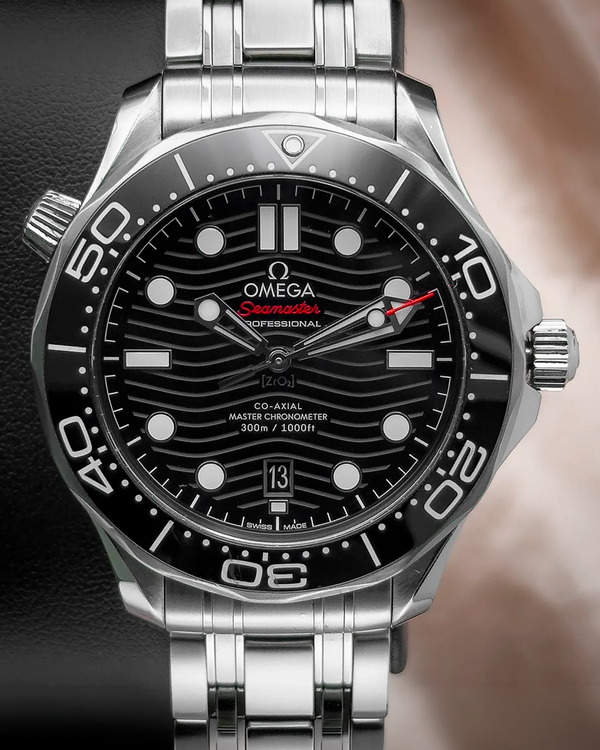 2024 Omega Seamaster Diver 300M 42MM Black Dial Steel Bracelet (210.30.42.20.01.001)
