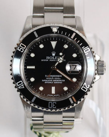 2006 Rolex Submariner 40MM Black Dial Oyster Bracelet (16610)