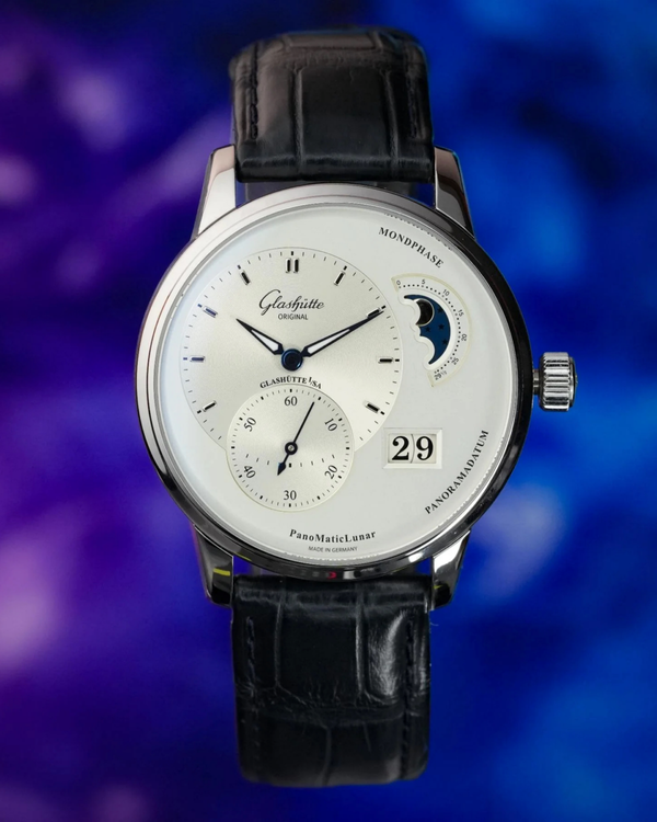 2023 Glashütte Original PanoMaticLunar 40MM Silver Dial Leather Strap (1-90-02-42-32-01)