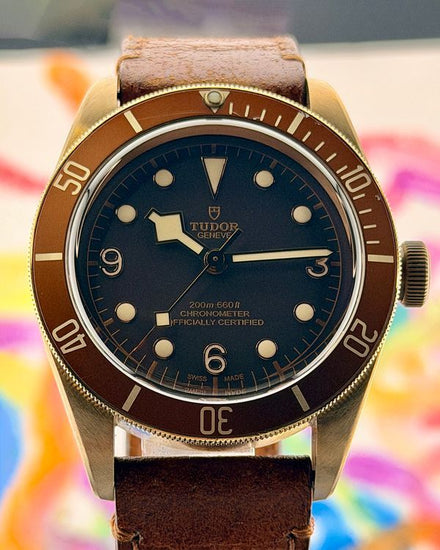 No Reserve - 2019 Tudor Heritage Black Bay 43MM Brown Dial Textile Strap (79250BM)