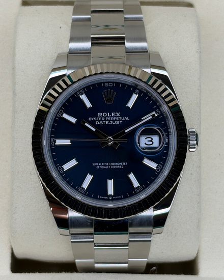 2026 Rolex Datejust 41MM Blue Dial Oyster Bracelet (126334)
