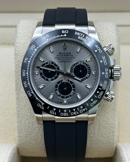 2020 Rolex Cosmograph Daytona 40MM Silver Dial Oysterflex Strap (116519LN)