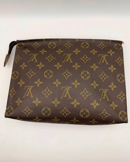 Louis Vuitton Monogram Poche Toilette 26 Toiletry Pouch Coated Canvas Gold-Tone Hardware (M28264)