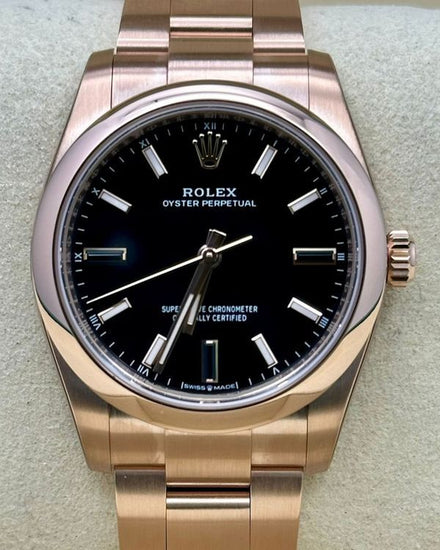 2026 Rolex Oyster Perpetual 34MM Black Dial Oyster Bracelet (124205)