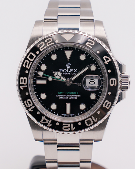 Rolex GMT-Master II 40MM Black Dial Oyster Bracelet (116710LN)