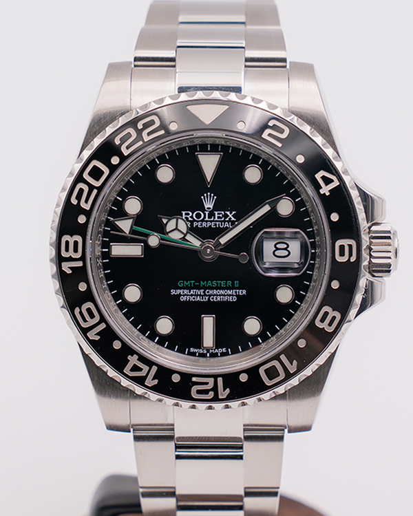 Rolex GMT-Master II 40MM Black Dial Oyster Bracelet (116710LN)