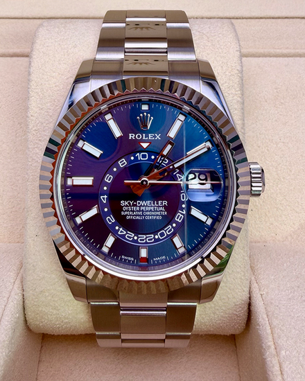 2020 Rolex Sky-Dweller 42MM Blue Dial Oyster Bracelet (326934)