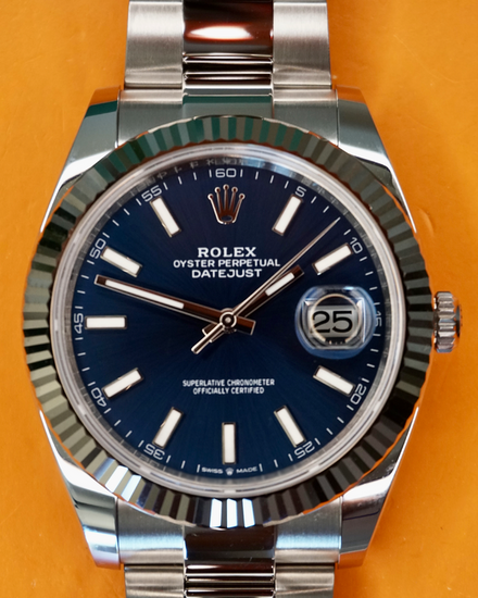 2026 Rolex Datejust 41MM Blue Dial Oyster Bracelet (126334)