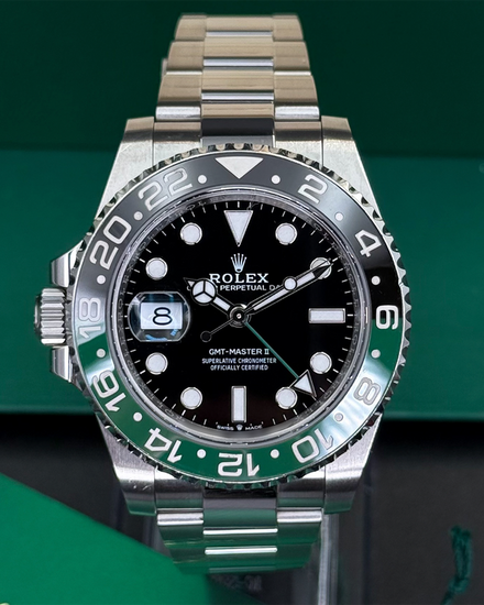2025 Rolex GMT-Master II “Sprite” 40MM Black Dial Oyster Bracelet (126720VTNR)