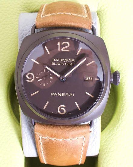 2015 Panerai Radiomir Black Seal 3 Days 45MM Brown Dial Leather Strap (PAM00505)