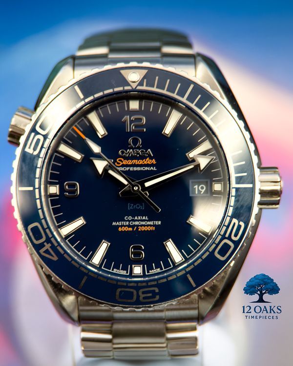 No Reserve - 2017 Omega Seamaster Planet Ocean 600M 43.5MM Blue Dial Steel Bracelet (215.30.44.21.03.001)