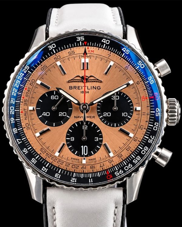 2022 Breitling Navitimer B01 43MM Copper Dial Leather Strap (AB0138)