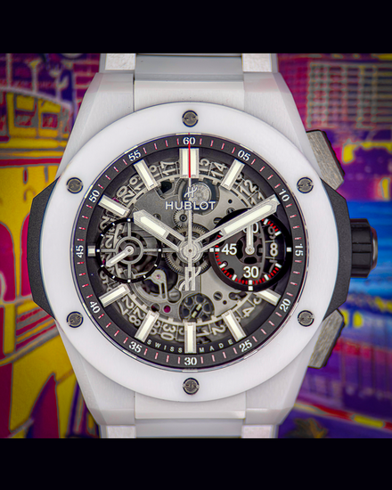 2026 Hublot Big Bang Integrated White Ceramic 42MM Skeleton Dial Ceramic Bracelet (451.HX.1123.HX)