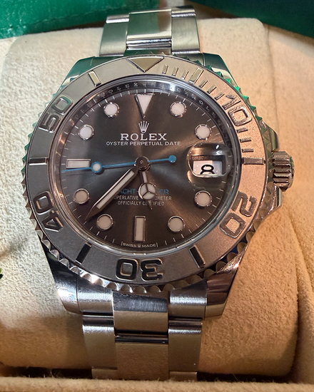 2024 Rolex Yacht-Master 37MM Rhodium Dial Oyster Bracelet (268622)