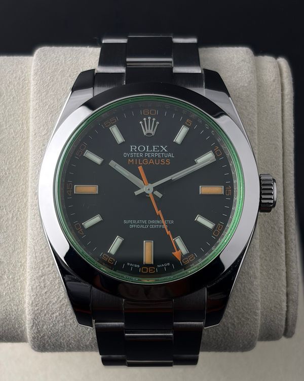 Rolex Milgauss 40MM Black Dial Oyster Bracelet (116400GV)