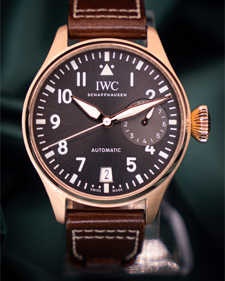 2017 IWC Schaffhausen Pilot Big Spitfire 46.2MM Grey Dial Leather Strap (IW500917)
