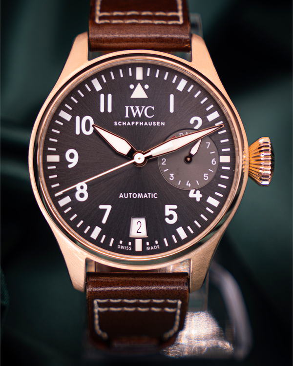 2017 IWC Schaffhausen Pilot Big Spitfire 46MM Grey Dial Leather Strap (IW500917)