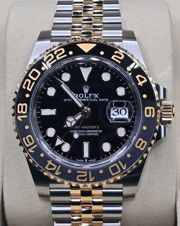 No Reserve - 2026 Rolex GMT-Master II "Bumblebee" 40MM Black Dial Two-Tone Jubilee Bracelet (126713GRNR)
