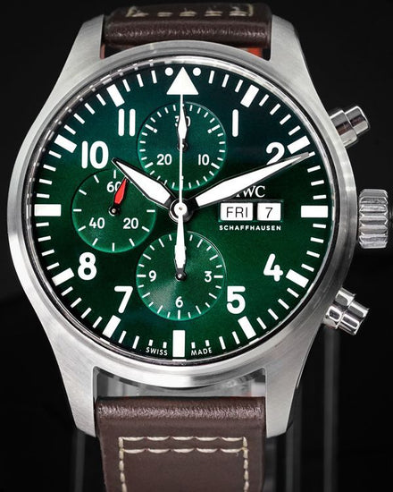 2019 IWC Schaffhausen Pilot "Racing Green" L.E. 41MM Green Dial Leather Strap (IW377726)