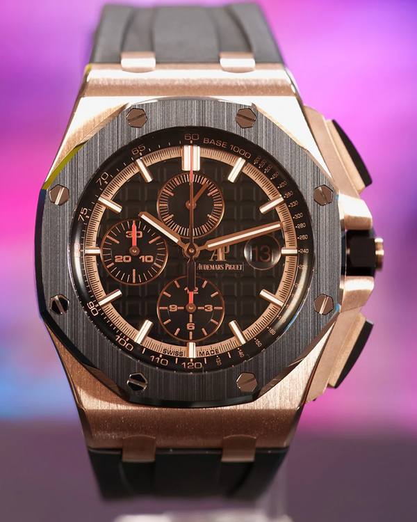 2021 Audemars Piguet Royal Oak Offshore Chronograph 44MM Black Dial Rubber Strap (26401RO.OO.A002CA.02)