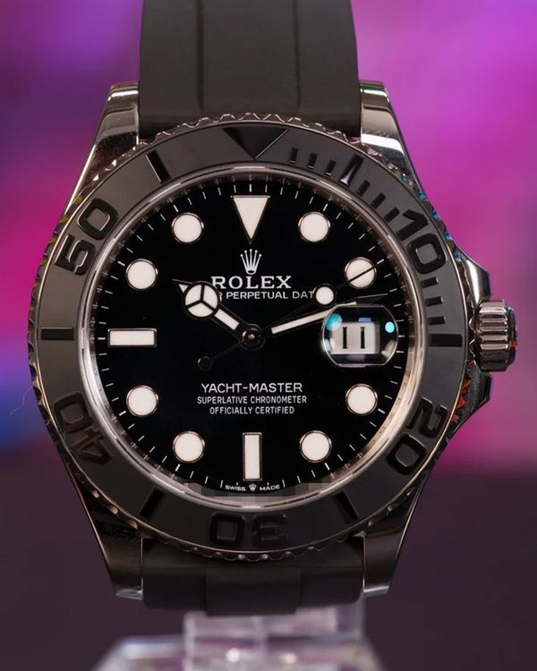 2024 Rolex Yacht-Master 42MM Black Dial Oysterflex Strap (226659)