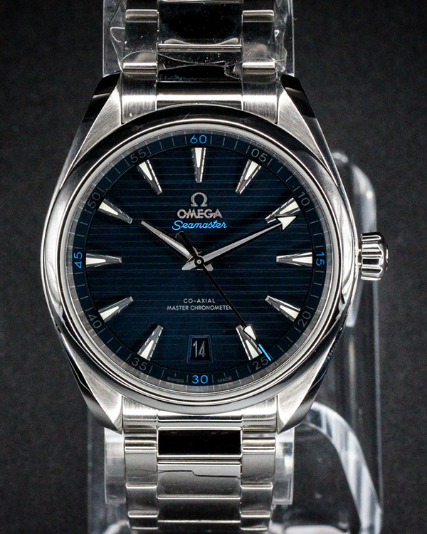 No Reserve - 2022 Omega Seamaster Aqua Terra 150M 41MM Blue Dial Steel Bracelet (220.10.41.21.03.001)